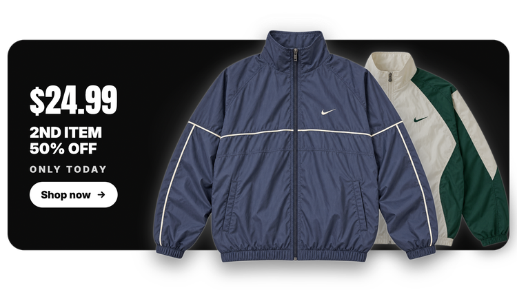 Current Retro Track Jackets display card